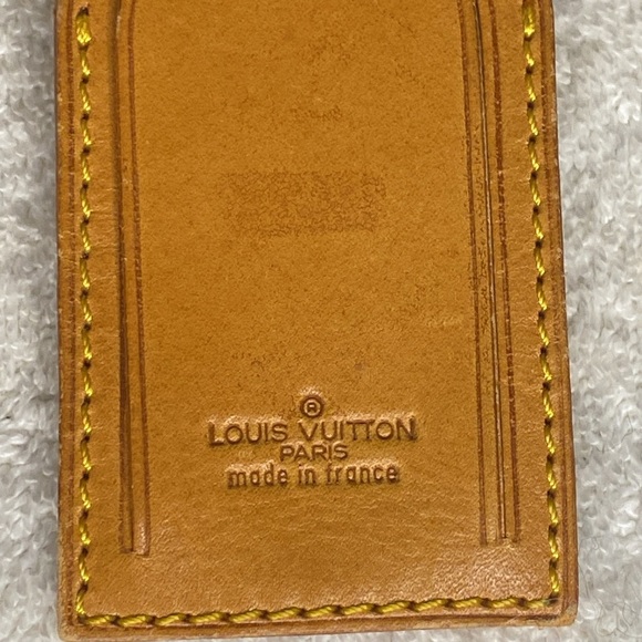 Vintage Louis Vuitton Luggage Tag in Vachetta Leather (06B) - Picture 4 of 5